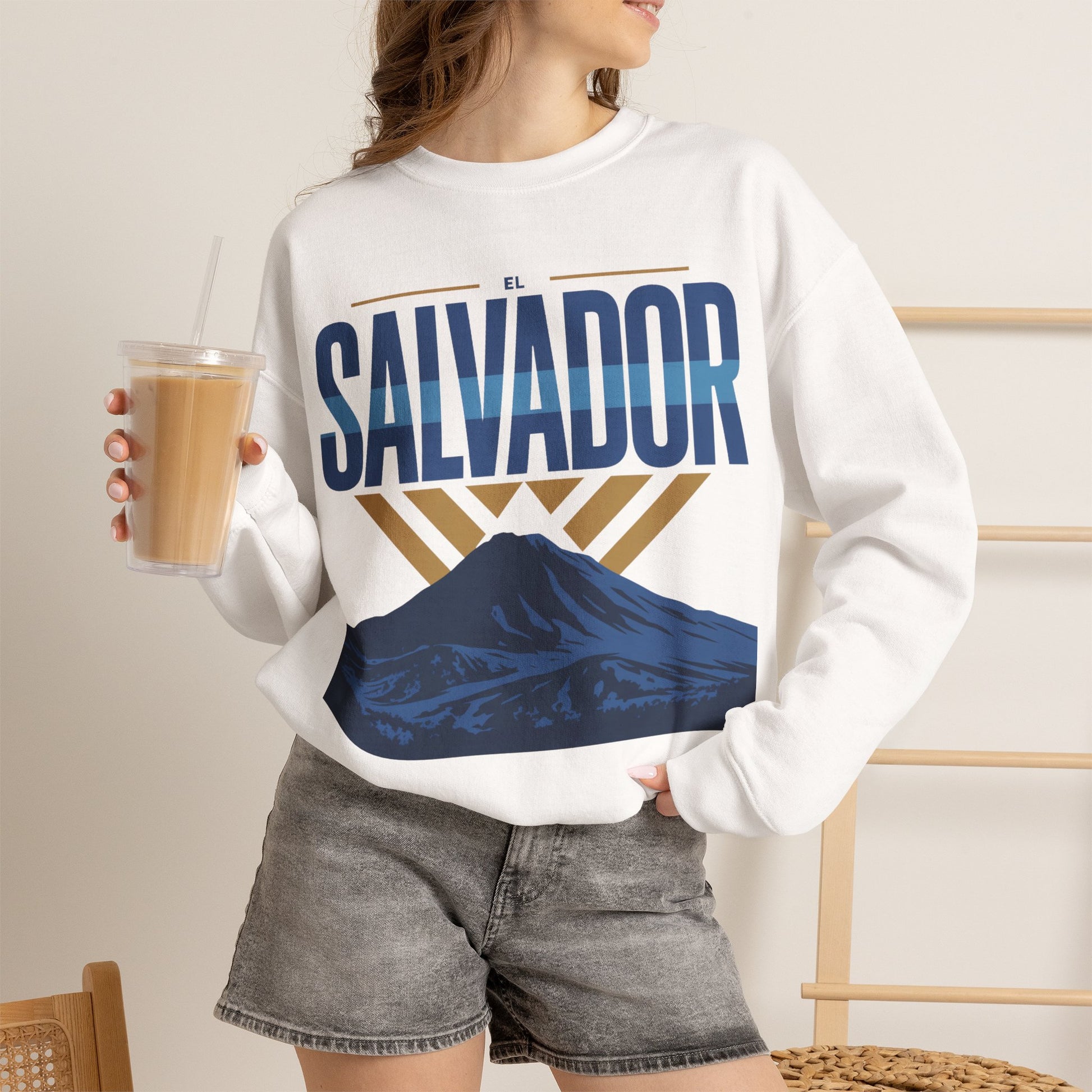 El Salvador Sweatshirt — Salvadoran Pride Sudadera
