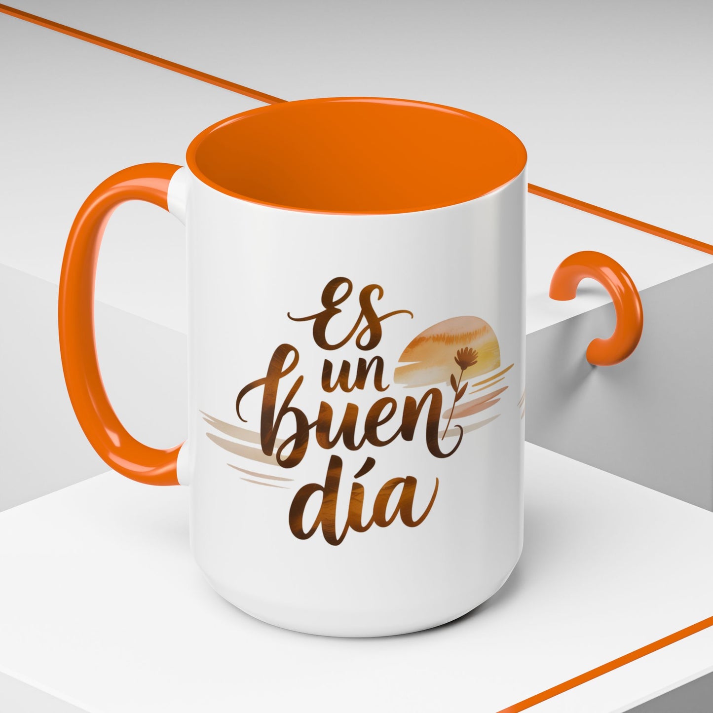Es Un Buen Dia Mug - Latino Heritage Coffee Cup - Spanish Motivational Gift - Positive Vibes Hispanic Mug