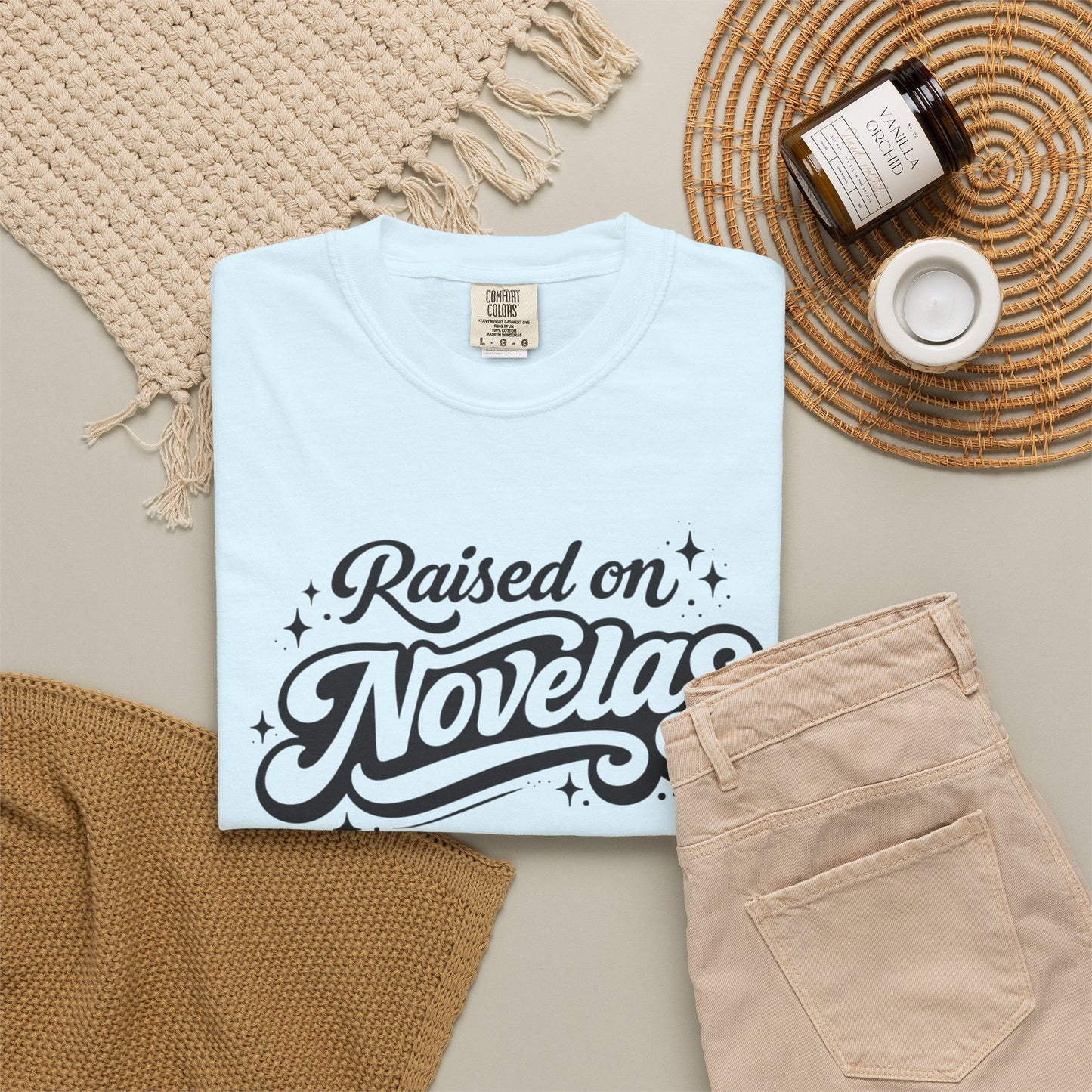 Raised on Novelas Shirt | Mexican Shirt, Boricua Shirt,  Latina Shirt, Comfort Colors Unisex Tee