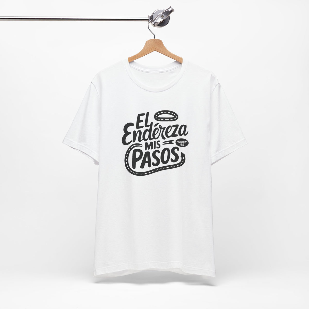 Él Endereza Mis Pasos Tee - Proverbios 3:6 Christian Shirt - Faith Gift Spanish