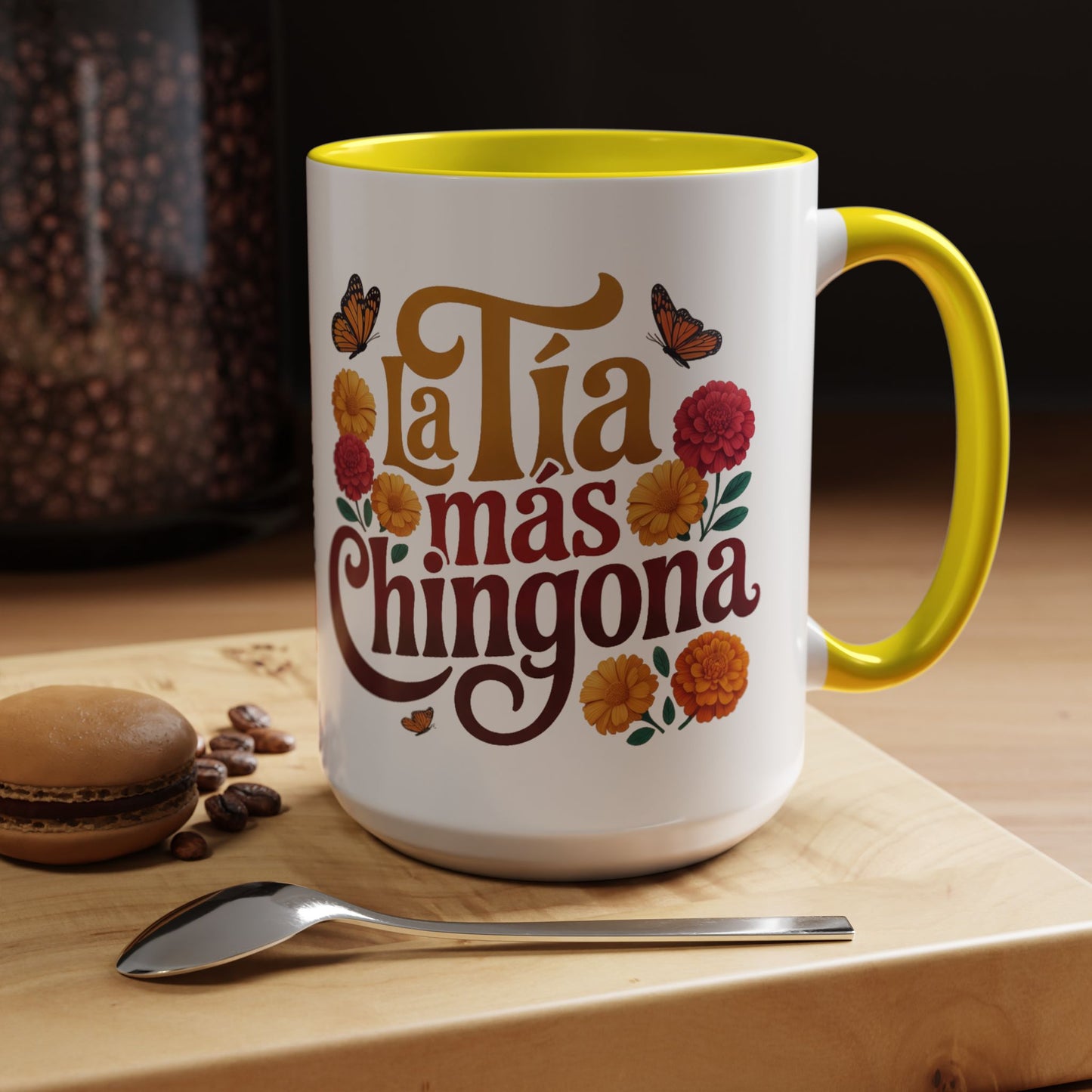 Tia Mas Chingona Mug - Best Tia Ever Coffee Cup - Latino Family Gift - Tia Querida Present - Hispanic Auntie Mug - Mi Tia Favorita