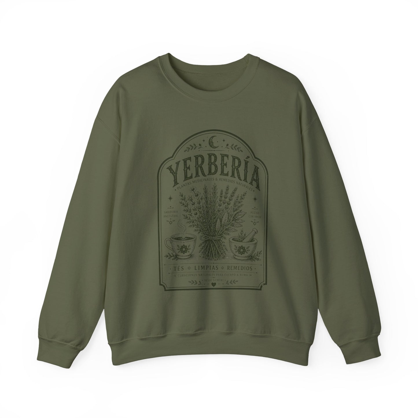 Yerberia Sweatshirt - Latina Curandera Sudadera - Spanish Gift for Her - Regalos para Mujer - Latina Pride Pullover
