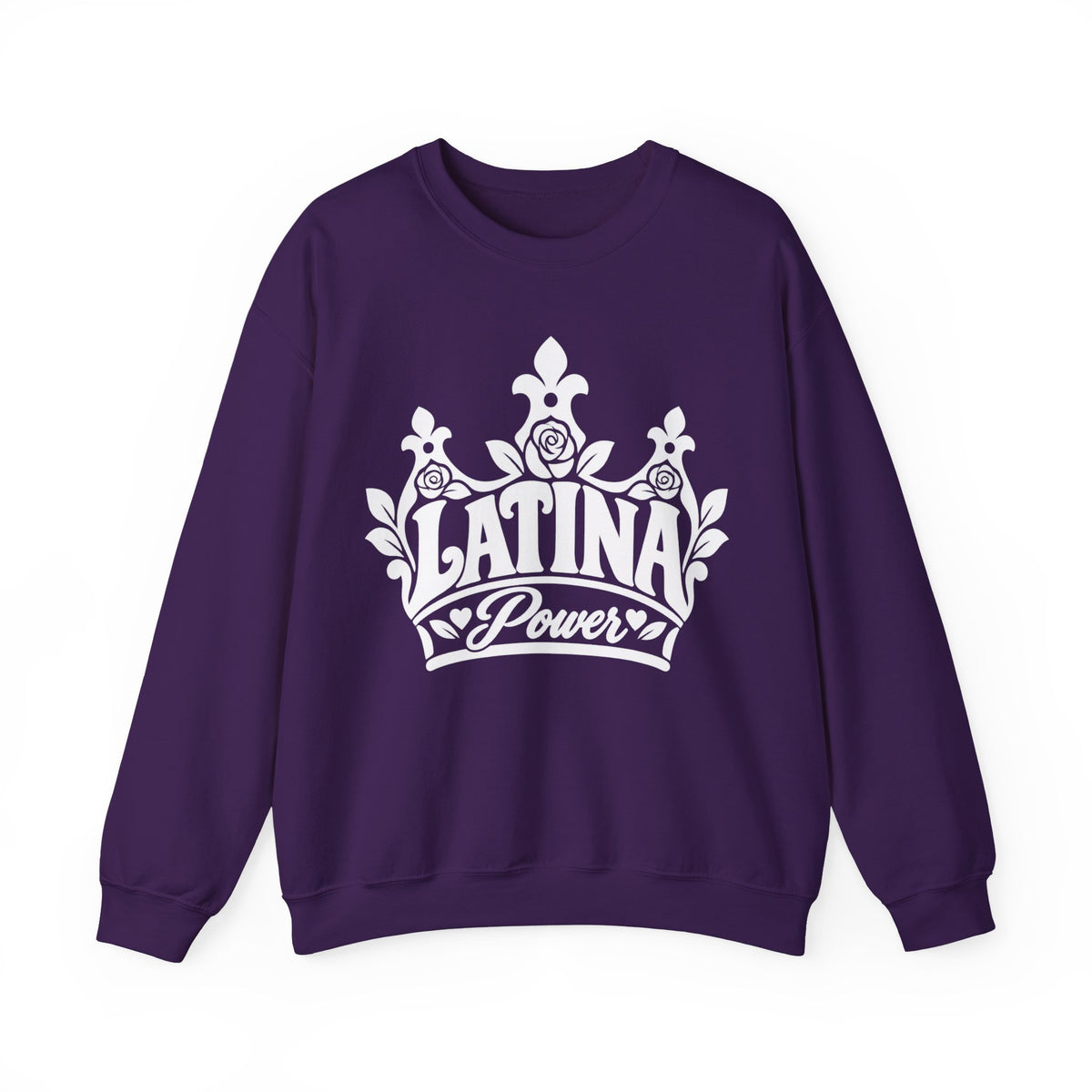 Latina Power Crown Sweatshirt - Mexican Latina Pride Sweater - Latina Gift Crewneck - Reina Corona Spanish Women