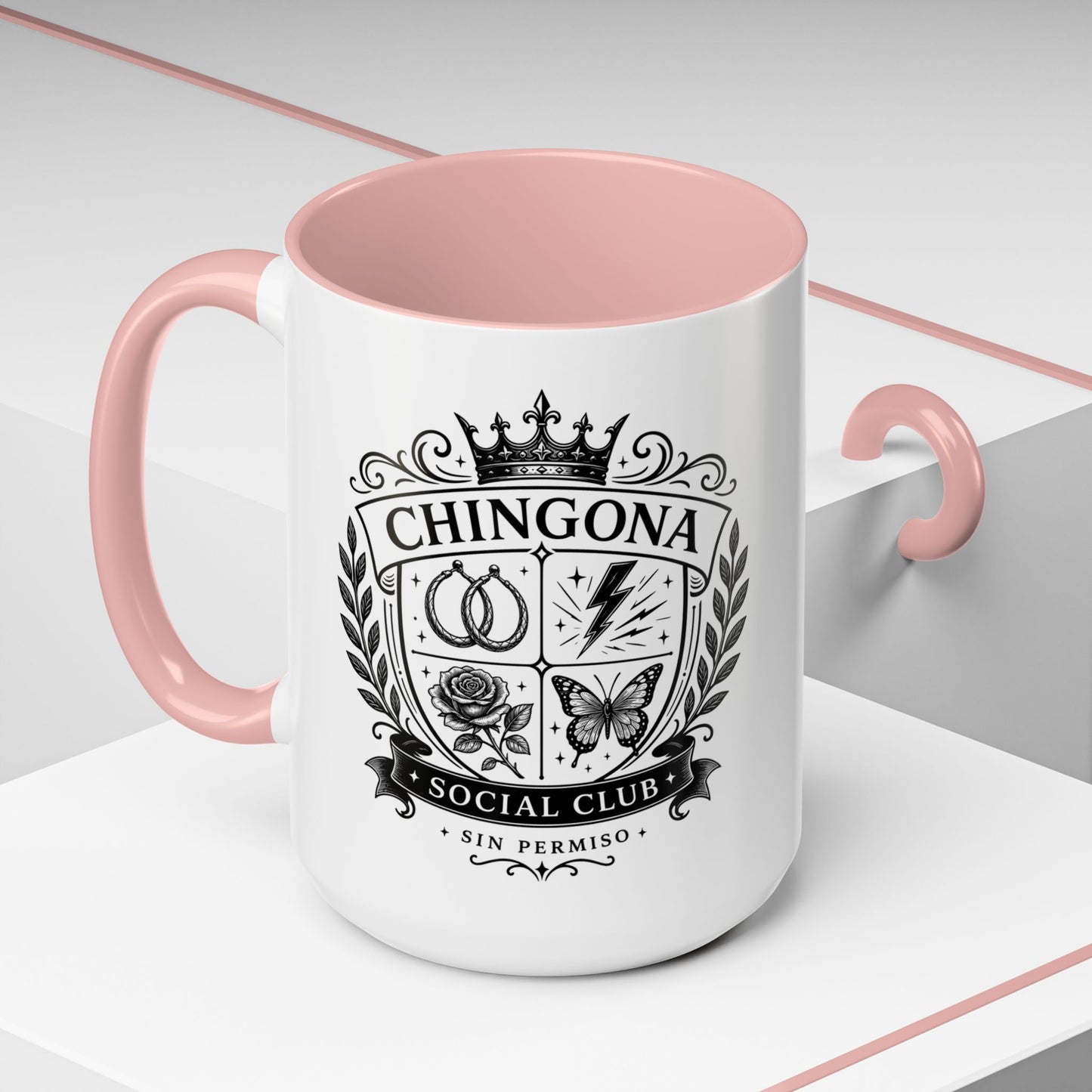 Chingona Comadre Energy Mug - Latina Gift for Her - Regalos para Mujer - Spanish Coffee Cup - Latina Power Drinkware