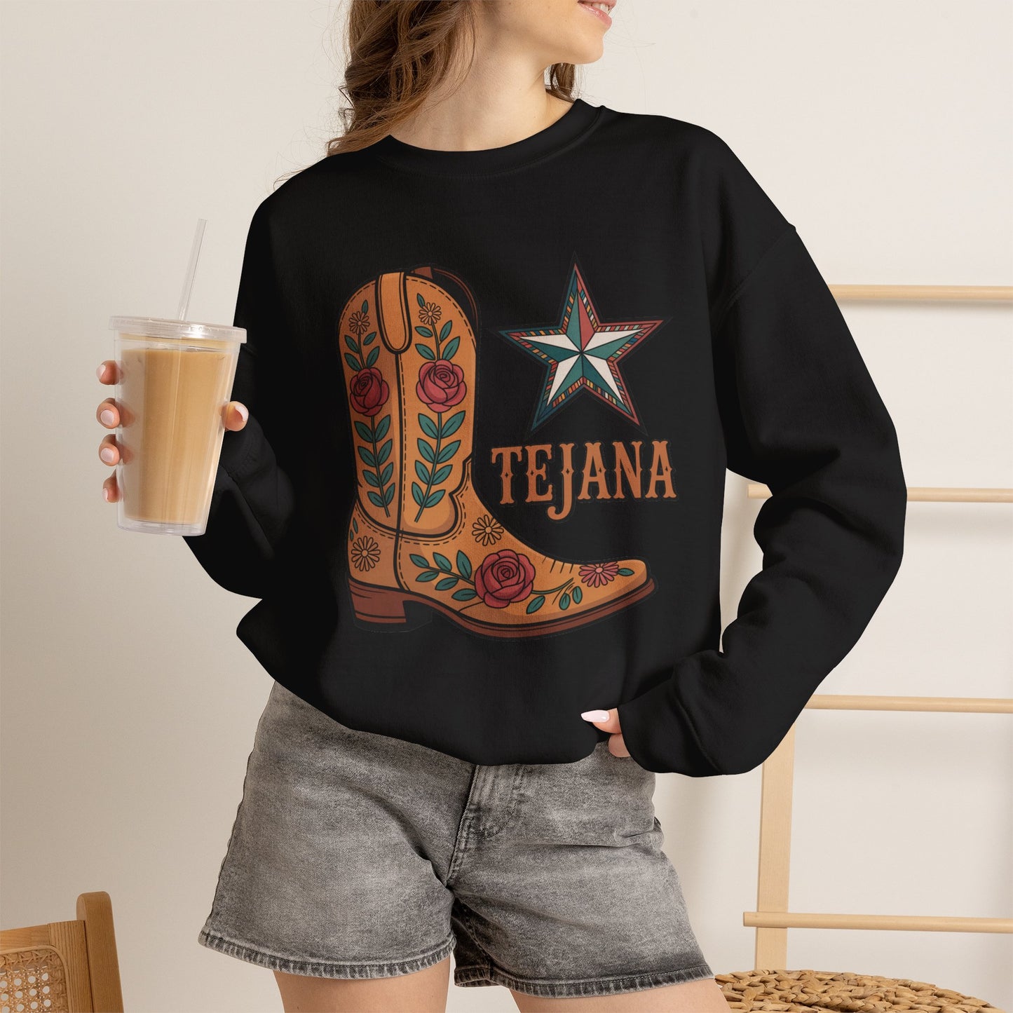 Tejana Sweatshirt | Texas Latina Pride Gift | Houston Dallas San Antonio Girl | Hispanic Pride Hoodie | Tejana Mujer Regalo