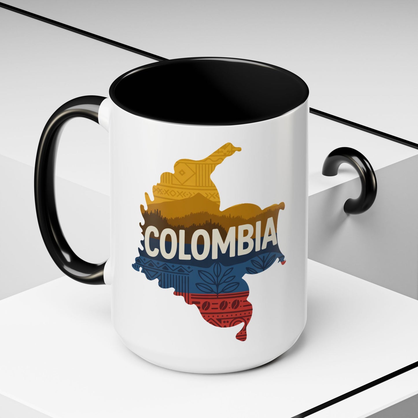 Colombia Mug - Colombian Heritage Gift, Orgullo Colombiano Coffee Cup, Mi Colombia Bella Souvenir for Hispanic Pride
