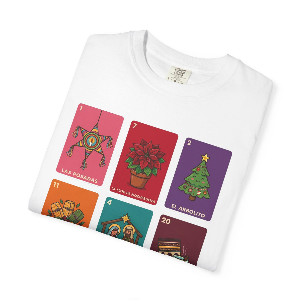Loteria Navidad Shirt - Mexican Christmas Loteria Tee - Navidad Mexicana Posadas Tamales Ponche - Feliz Navidad Gift