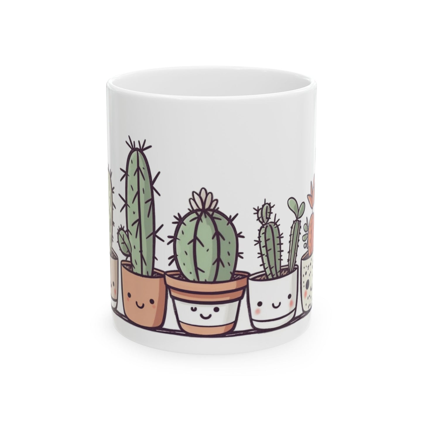 Cute Cacti Ceramic Mug