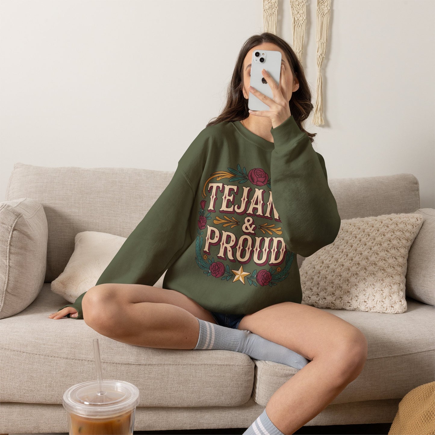 Tejana Sweatshirt | Texas Latina Pride Gift | Hispanic Heritage Hoodie | Tejana Mujer Regalo | South Texas Girl