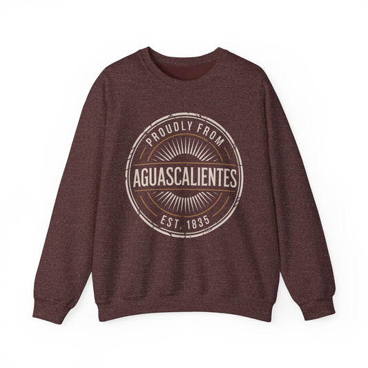 Aguascalientes Sweatshirt - Mexican Heritage Pride Wear | AGS Mexico Sudadera Gift | Orgullo Mexicano Regional Clothing