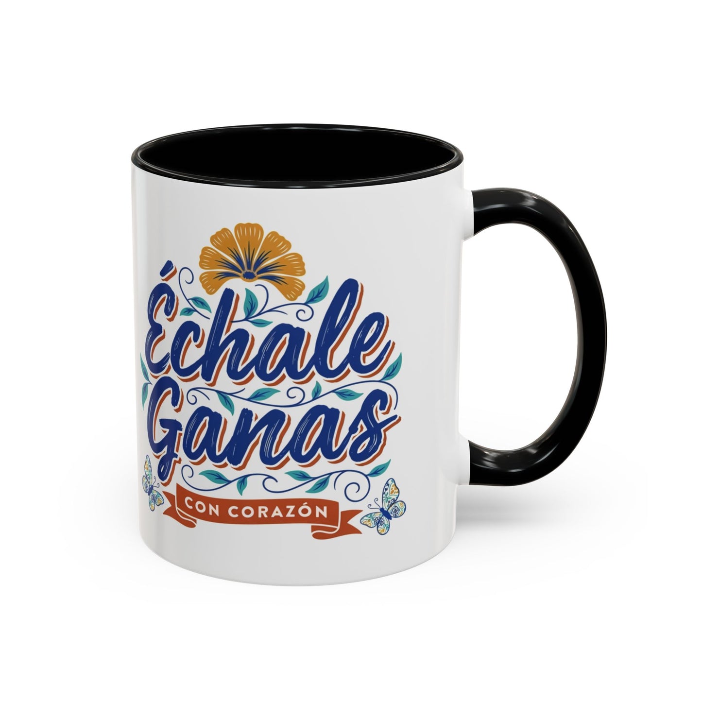 Echale Ganas Mug - Latina Motivational Coffee Cup | Spanish Gift for Her | Inspirational Mug | Regalos en Español