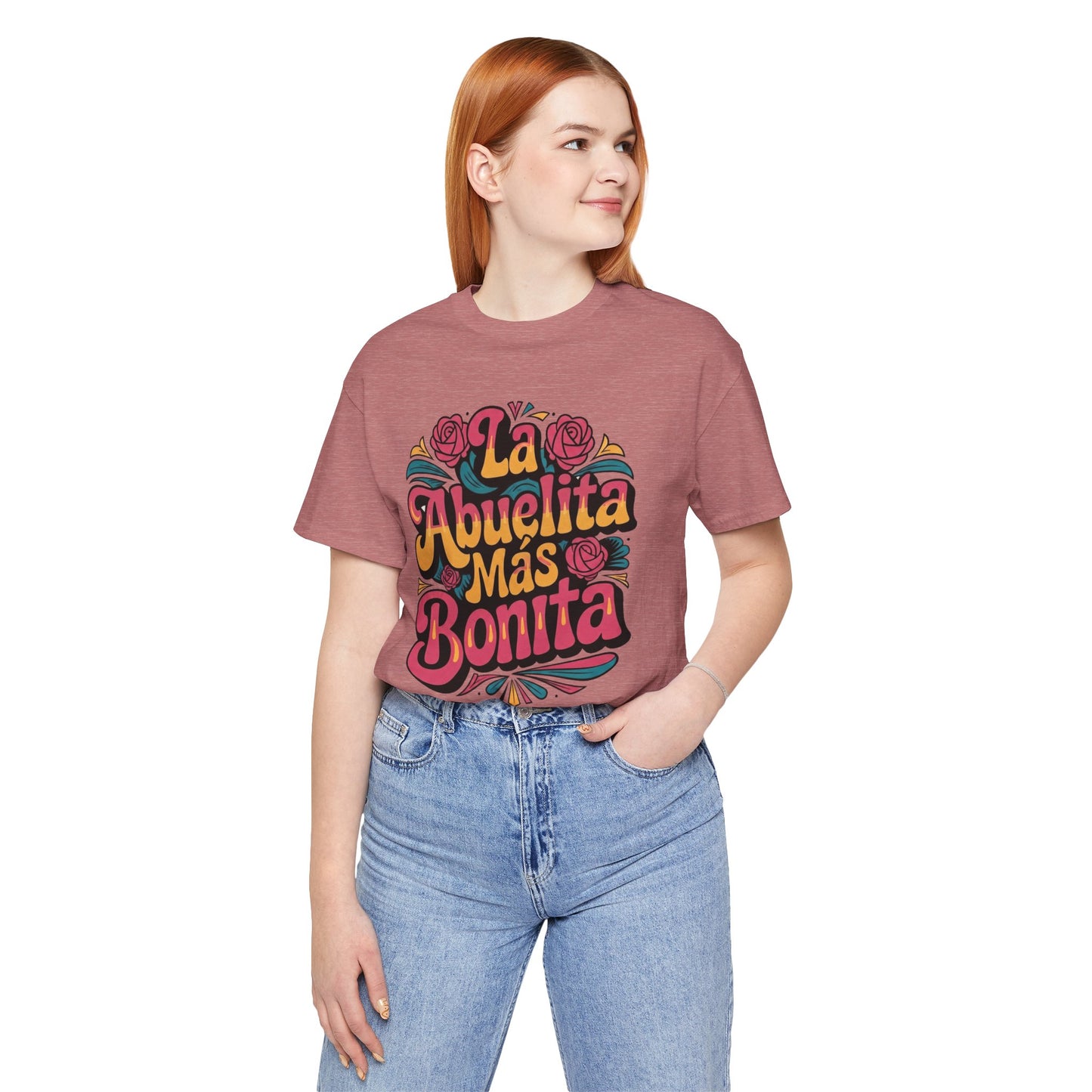 Groovy Art La Abuelita Mas Bonita Shirt, Abuelita Gift, Latina Grandmother Gift,  Abuela Birthday Gift, Mother's Day Abuela