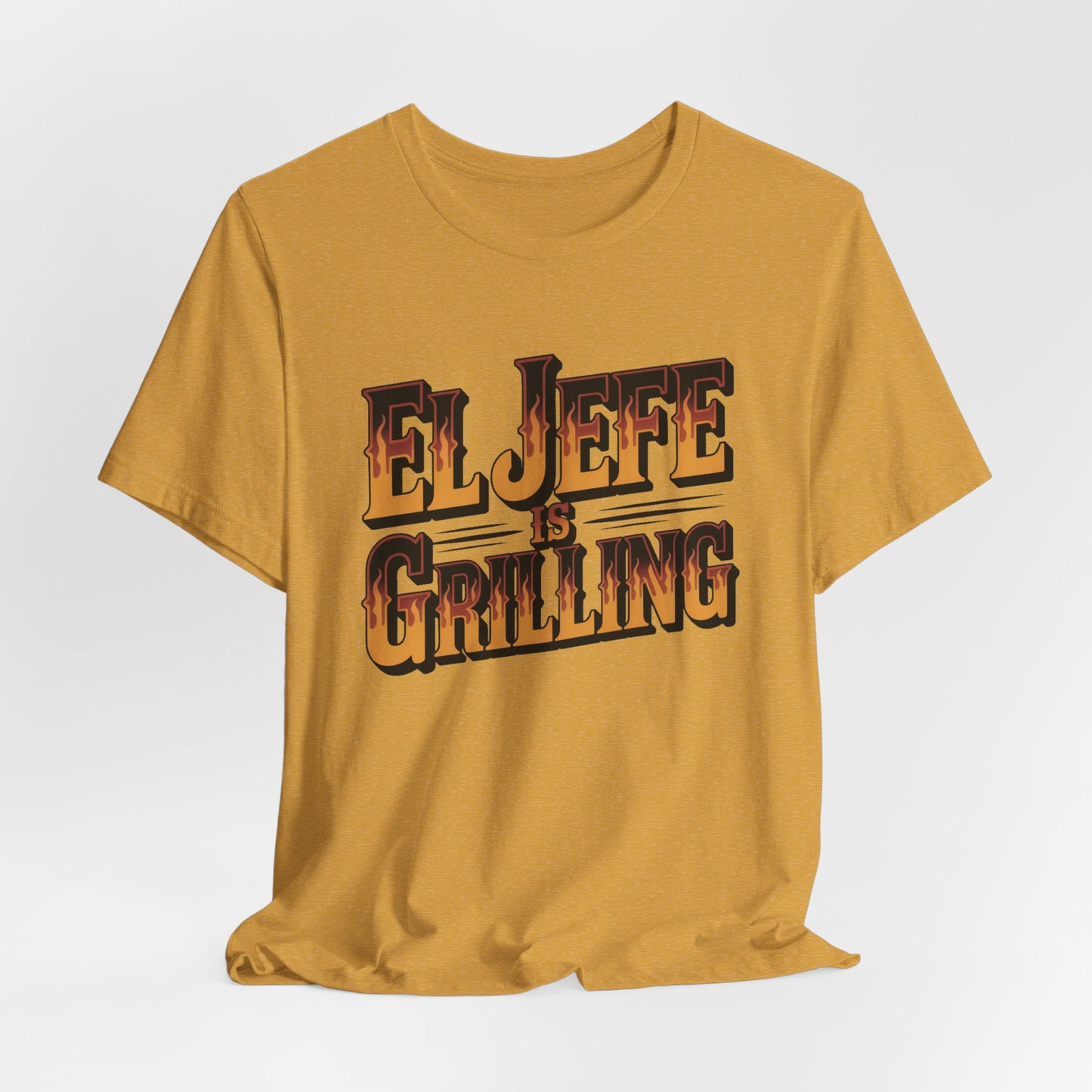 El Jefe is Grilling T-Shirt - Latino Boss Tee, Hispanic Pride Gift, Spanish Shirt for Men Women, Jefe Regalo