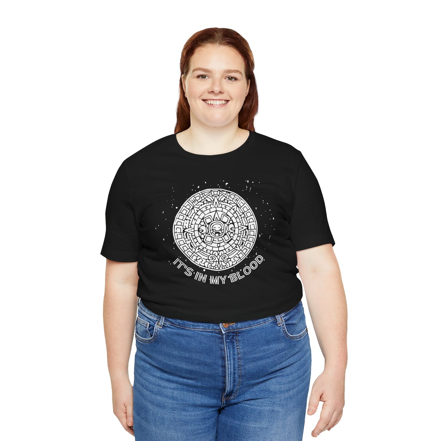 It's In my Blood Aztec shirt | Gift for Him Gift for Her camisa para hombre latino , otoño latino, Latino Heritage Month