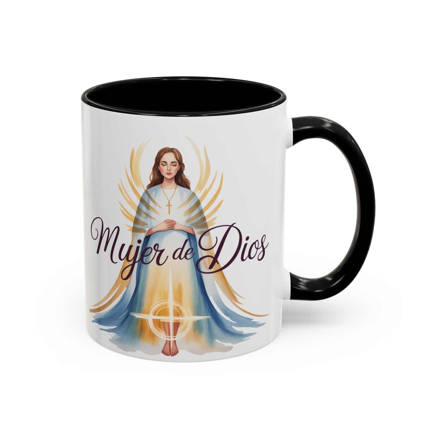 Mujer de Dios Mug - Spanish Faith Coffee Cup Gift for Christian Latina Women - Taza Religiosa Catholic Gift