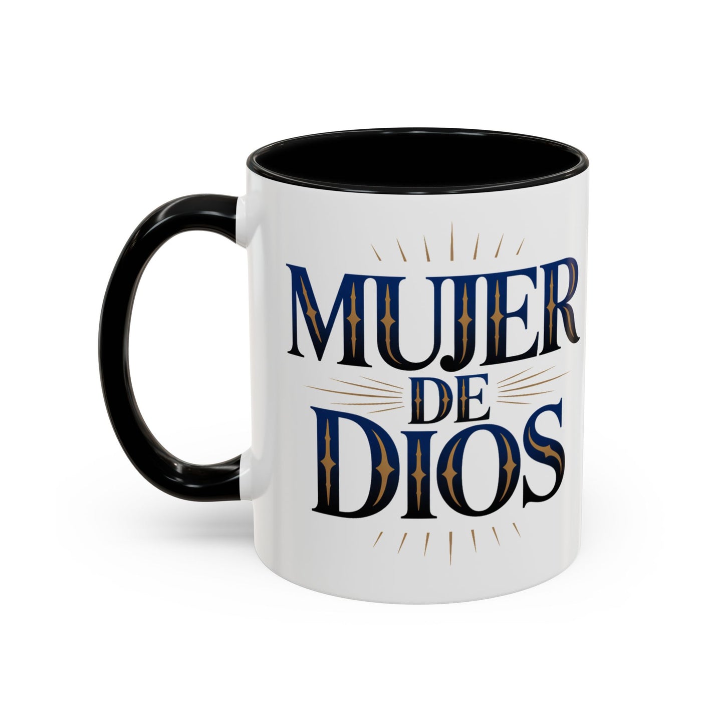 Mujer de Dios Mug - Christian Latina Faith Coffee Cup, Catholic Gift for Women, Fe y Esperanza Religious Spanish Taza