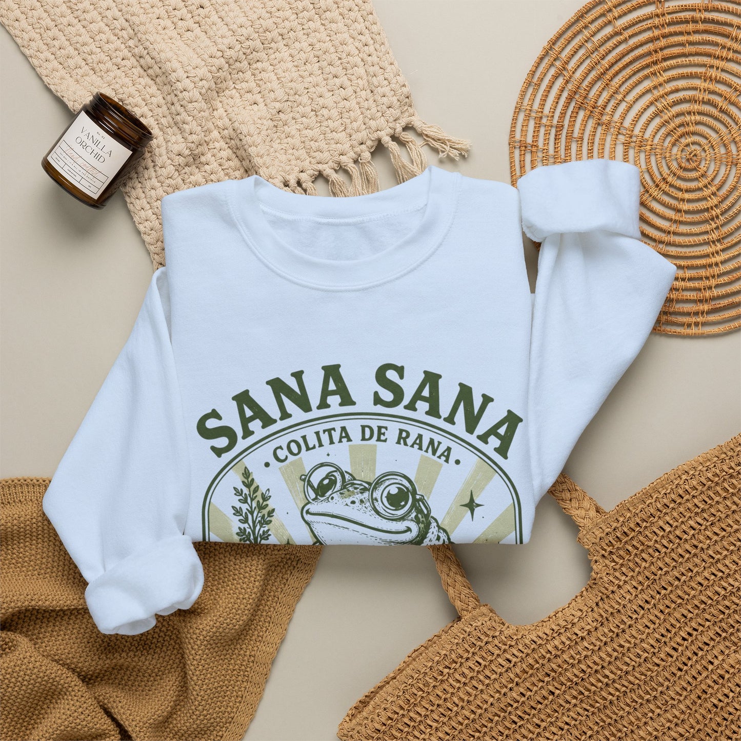 Colita De Rana Sweatshirt - Funny Spanish Saying Sudadera - Latina Gift - Bilingual Humor Pullover