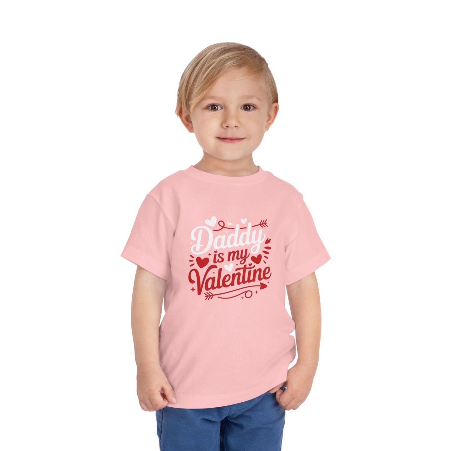 Daddy is my Valentine Toddler Short Sleeve Tee