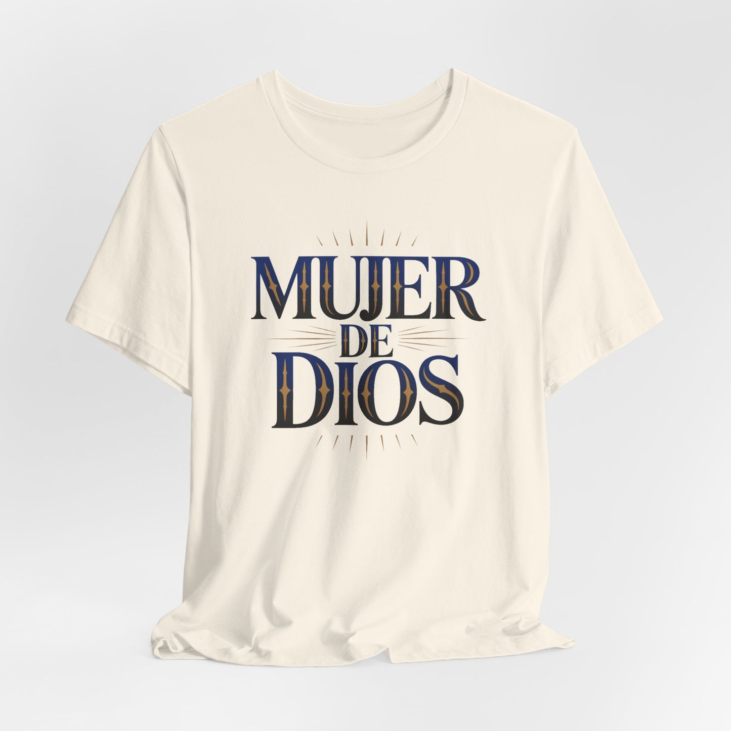 Mujer de Dios T-Shirt - Christian Latina Faith Tee - Spanish Religious Gift - Catholic Women Shirt - Fe Cristiana
