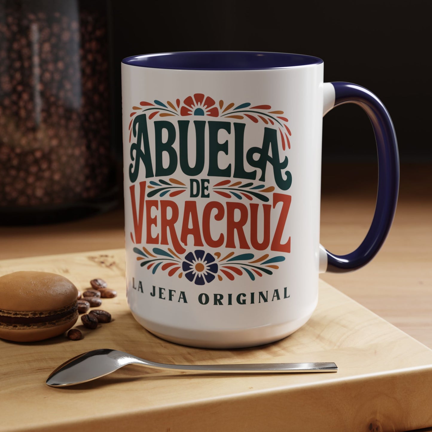 Abuela de Veracruz Mug - Latino Grandma Coffee Cup Gift - Abuela Love Mug - Hispanic Family Gift - Regalo Para Abuela