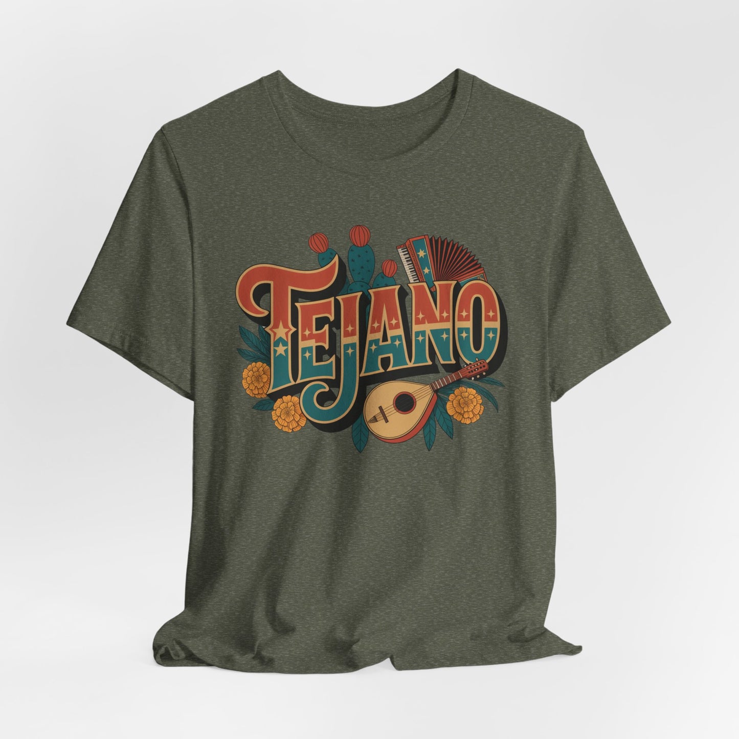 Tejano T-Shirt - Orgulloso Tejano Pride Tee - Texas Mexican Heritage Gift - Latino Culture Shirt - Tex Mex Style