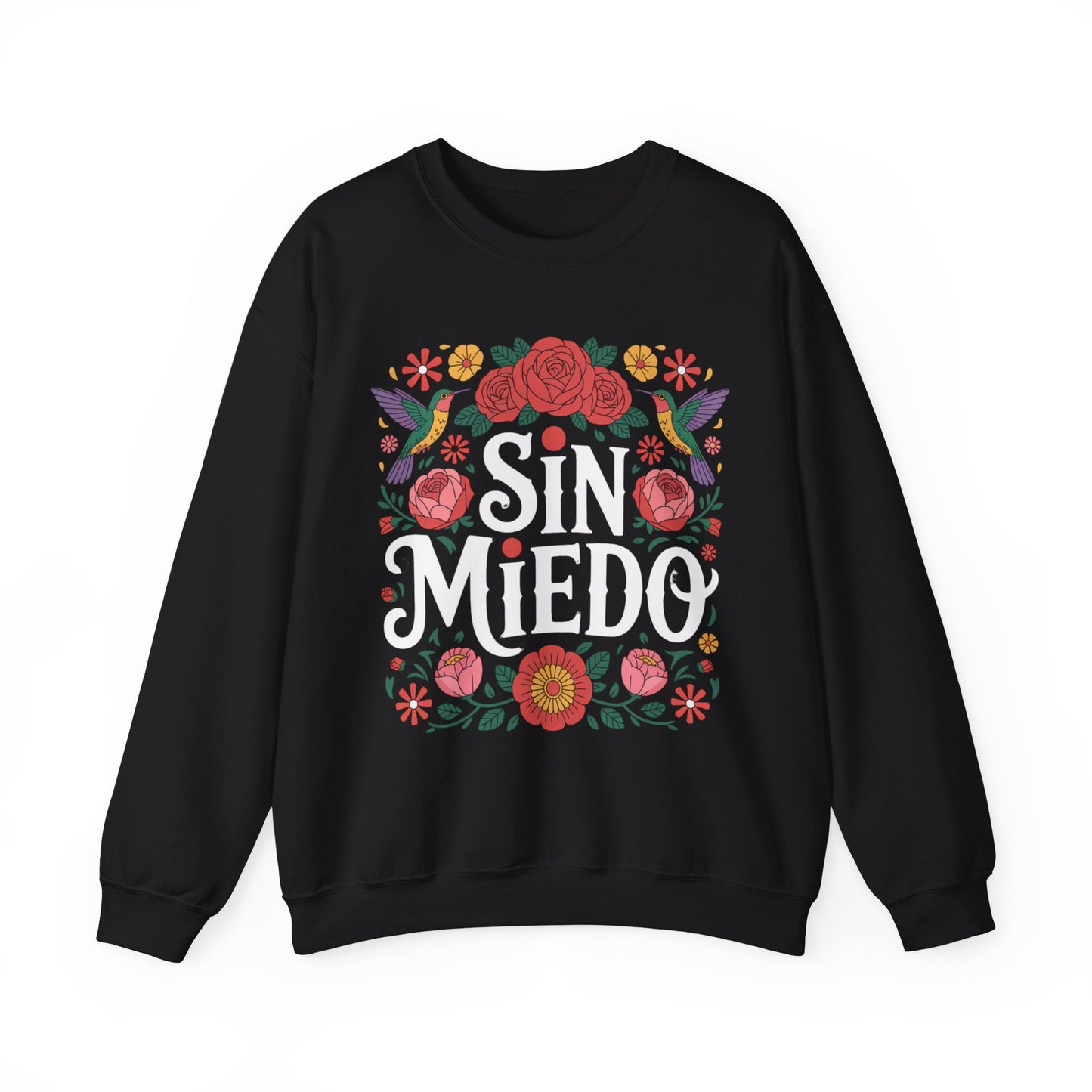 Sin Miedo Sweatshirt - Faith Over Fear Spanish Christian Hoodie - Catholic Gift - Latino Religious Sudadera Cristiana