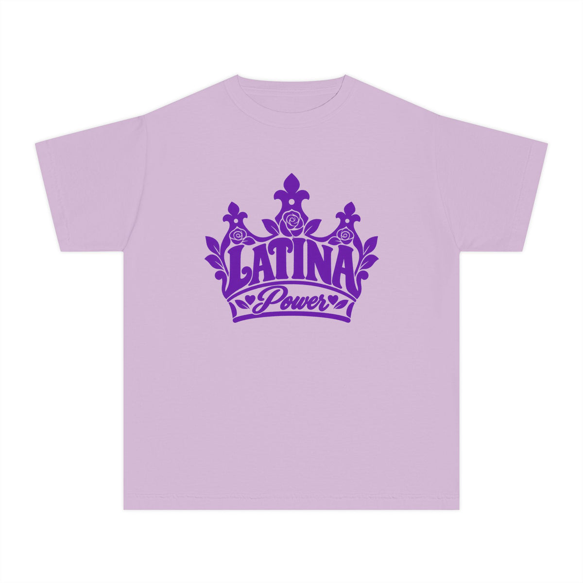 Latina Power Crown Kids Shirt - Youth Mexican Latina Pride Tee - Latina Girl Gift - Reina Corona Spanish Kids Shirt