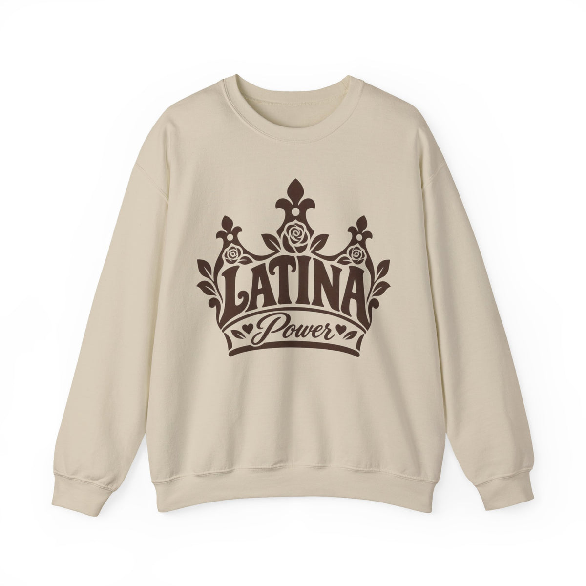 Latina Power Crown Sweatshirt - Mexican Latina Pride Sweater - Latina Gift Crewneck - Reina Corona Spanish Women