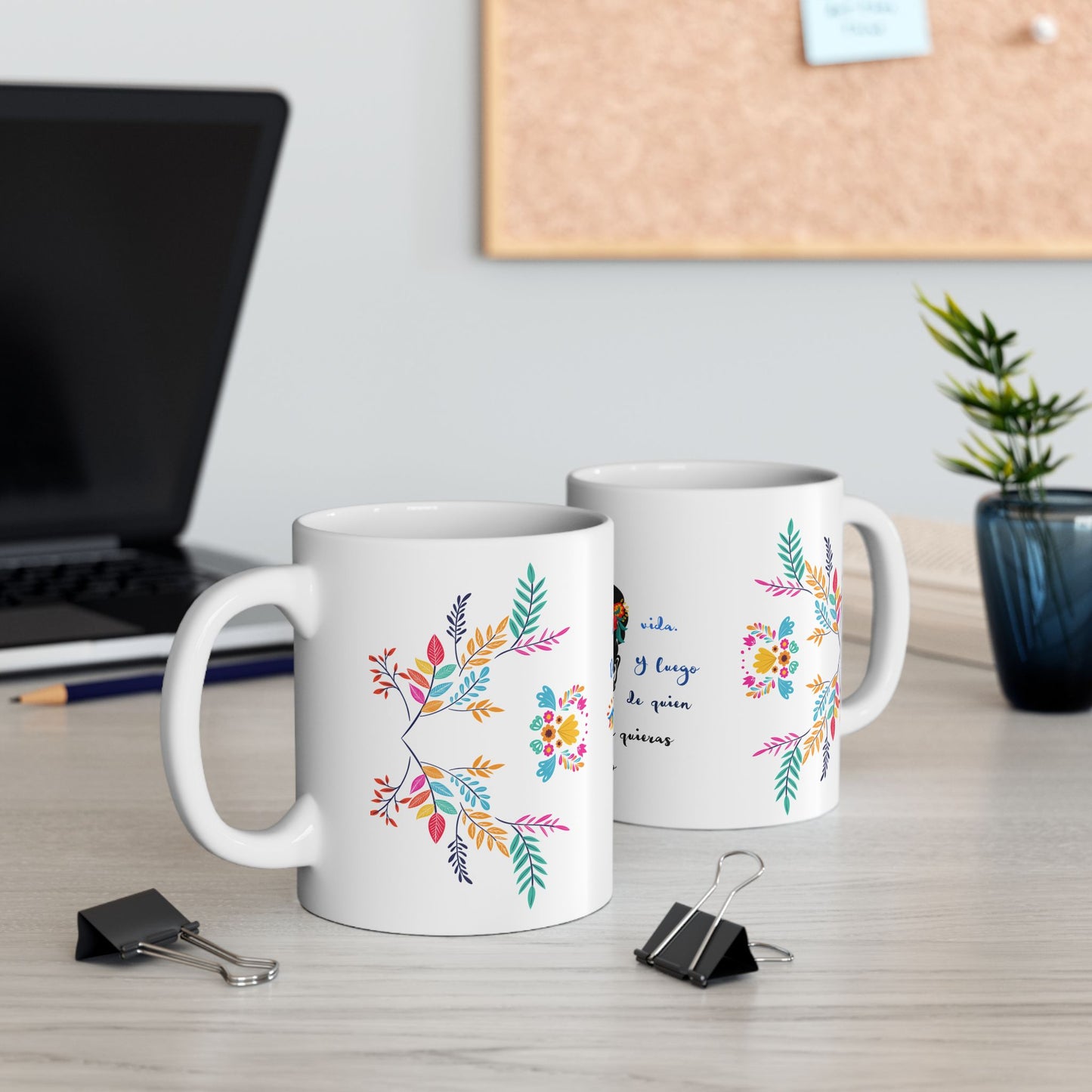 Enamorate en ti Quote Frida Kahlo Mug