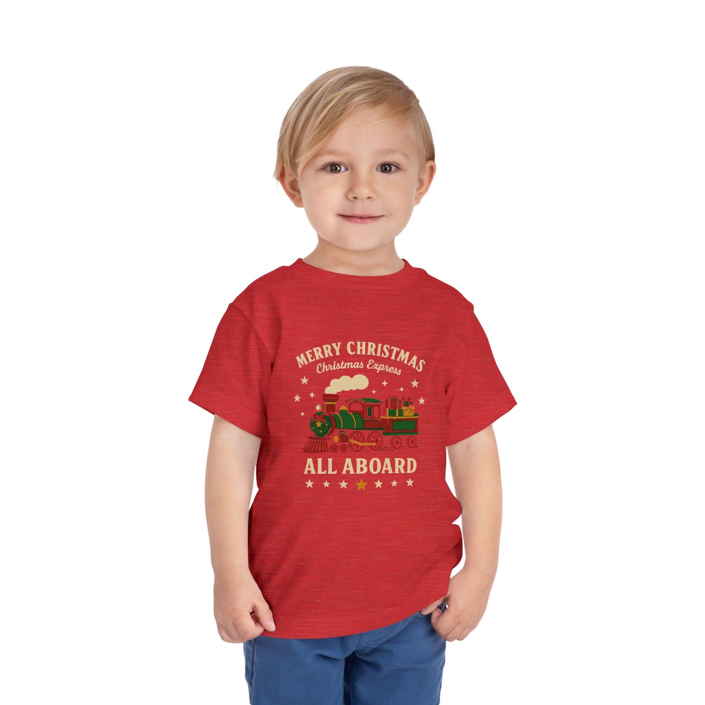 Christmas Train Toddler Short Sleeve Tee