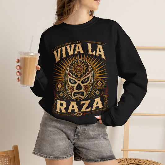 El Luchador Sweatshirt - Mexican Wrestling Lucha Libre Sudadera - Latino Pride Gift for Men - Warrior Spirit Hoodie