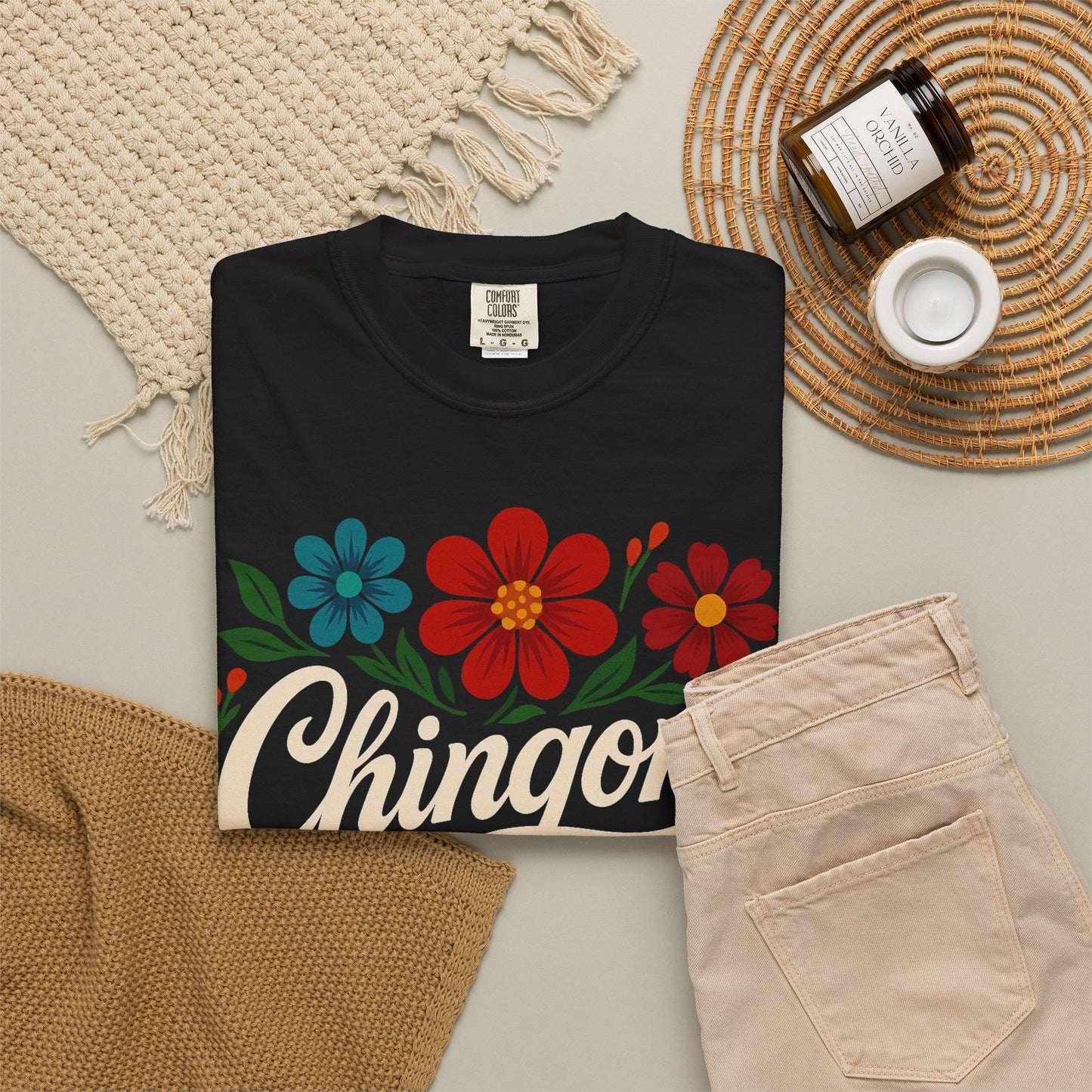 Chingona AF Shirt | Colorful Floral Latina T-Shirt | Empowerment Tee | Mexican Pride | Comfort Colors Tee | Latina Gift