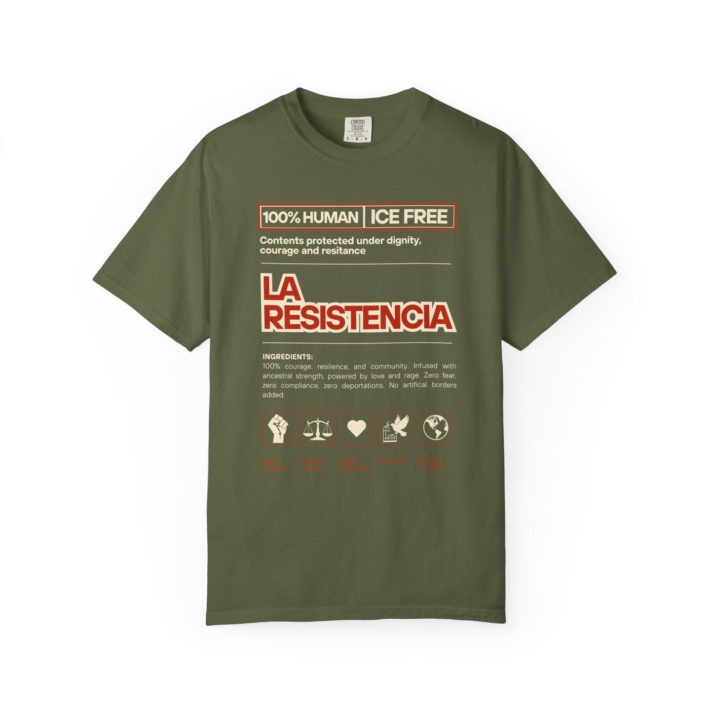La Resistencia ICE FREE Shirt | Immigrant Shirt Activites Tee |  Political Shirt | Bilingual Shirt