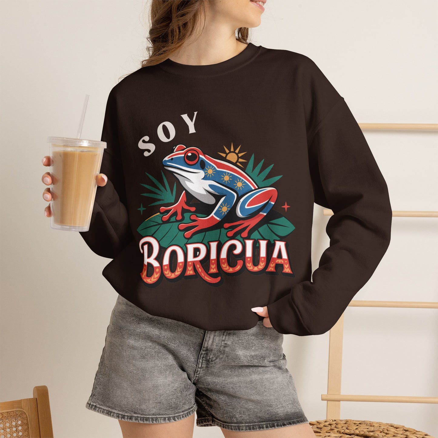 Boricua Sweatshirt - Puerto Rican Pride Hoodie Gift - Orgullo Boricua - PR Pride Wear - Isla del Encanto Clothing