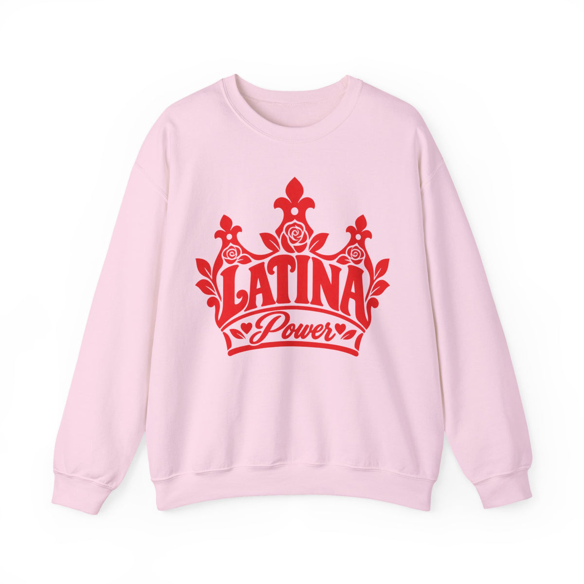 Latina Power Crown Sweatshirt - Mexican Latina Pride Sweater - Latina Gift Crewneck - Reina Corona Spanish Women