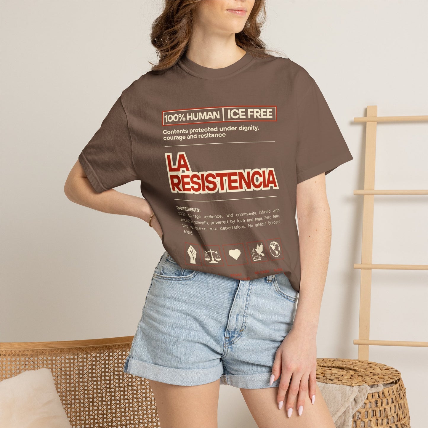 La Resistencia ICE FREE Shirt | Immigrant Shirt Activites Tee |  Political Shirt | Bilingual Shirt