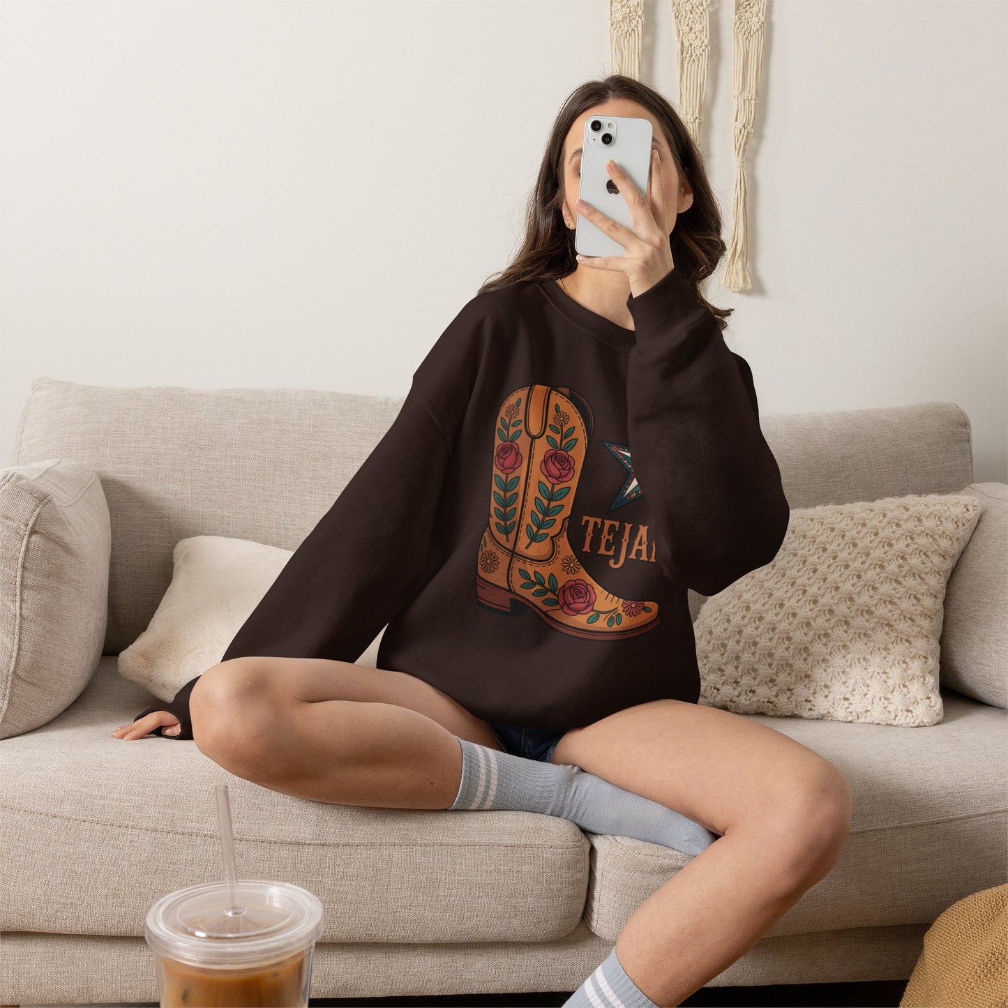 Tejana Sweatshirt | Texas Latina Pride Gift | Houston Dallas San Antonio Girl | Hispanic Pride Hoodie | Tejana Mujer Regalo