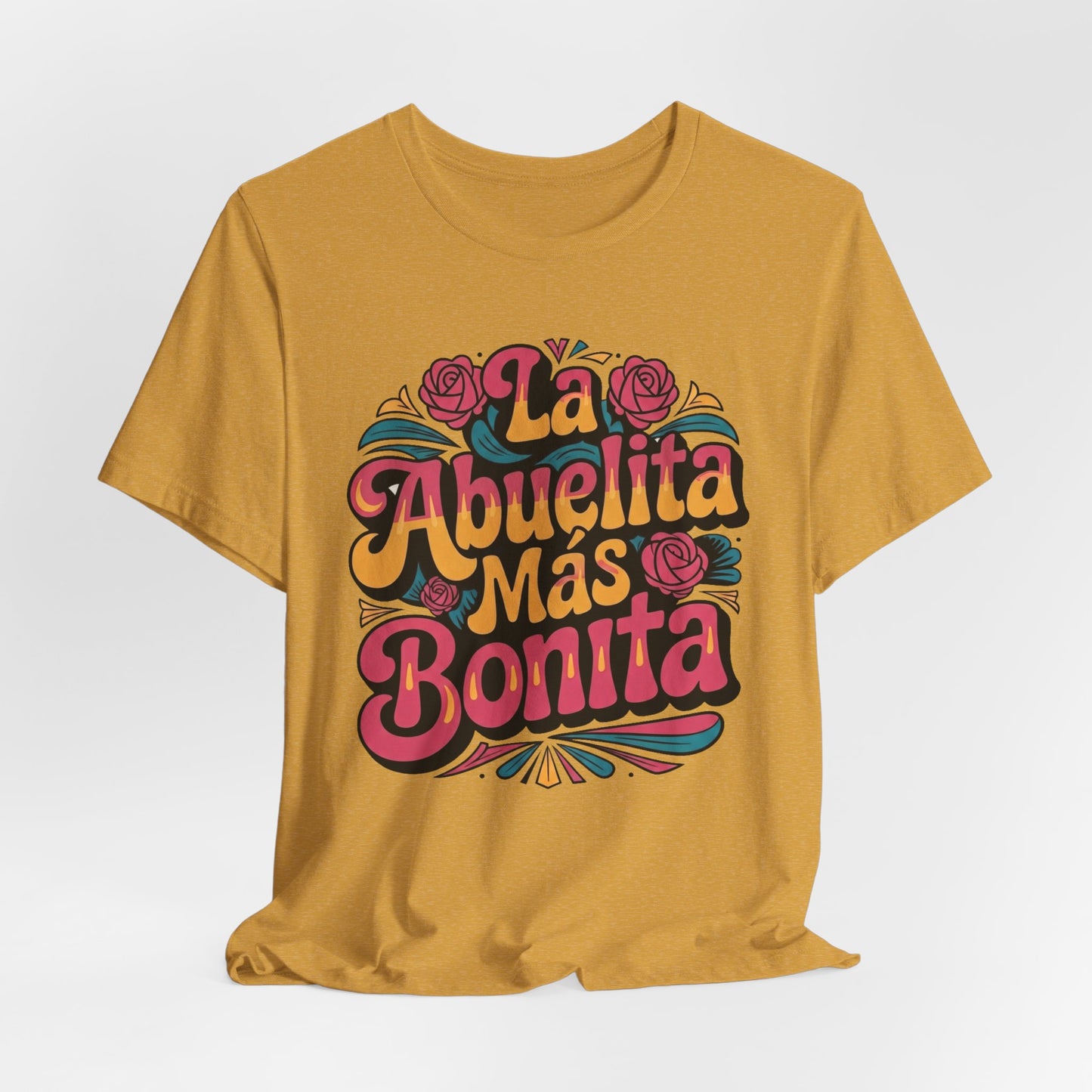 Groovy Art La Abuelita Mas Bonita Shirt, Abuelita Gift, Latina Grandmother Gift,  Abuela Birthday Gift, Mother's Day Abuela