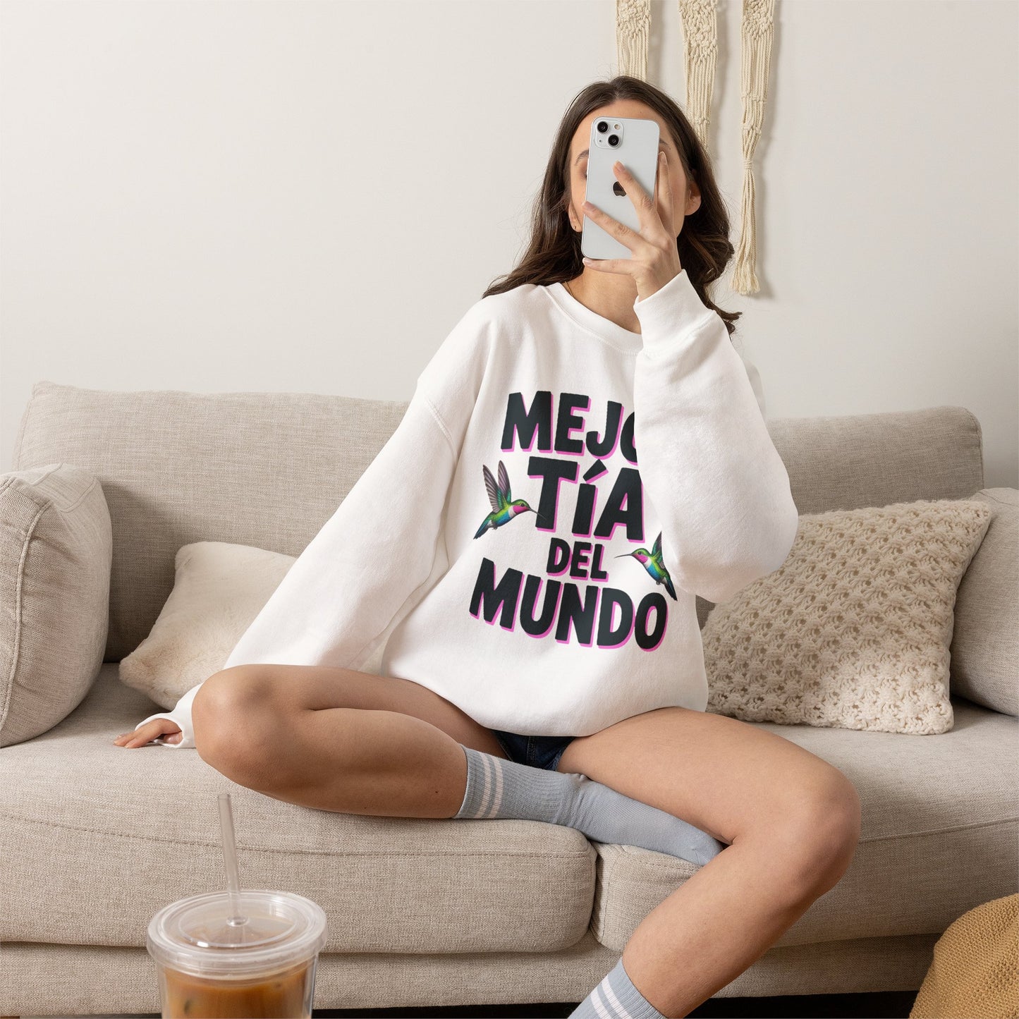 Tia Sweatshirt - Proud Tia Gift - Latino Family Sweater - Spanish Aunt Gift - Tia Querida - Mi Tia Favorita