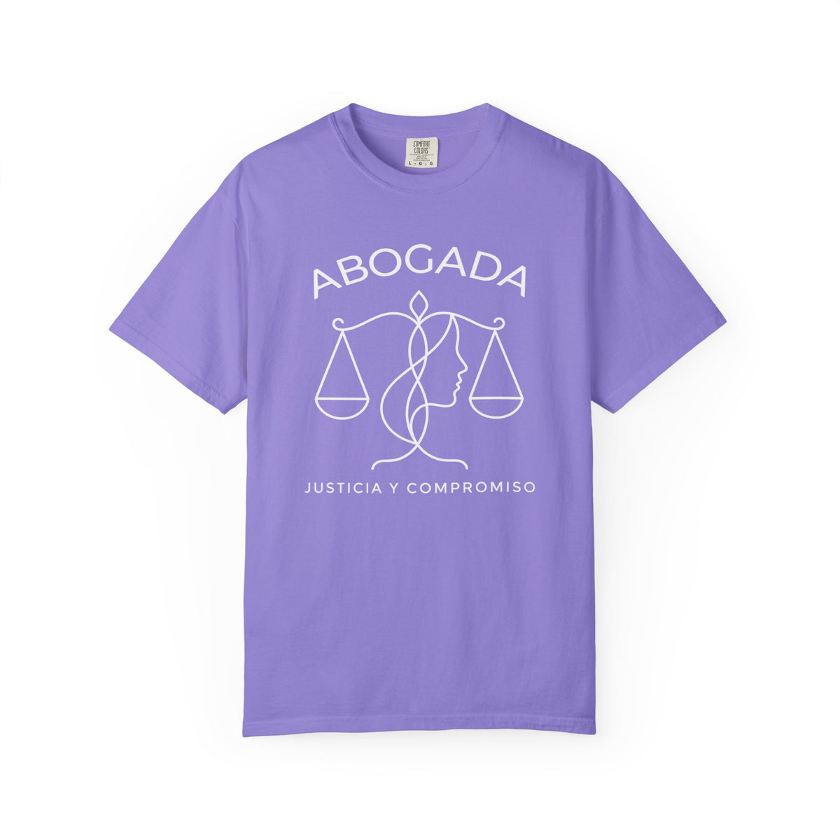 Abogada Justicia y Compromiso Tee - Spanish Latina Lawyer Shirt - Abogada Gift