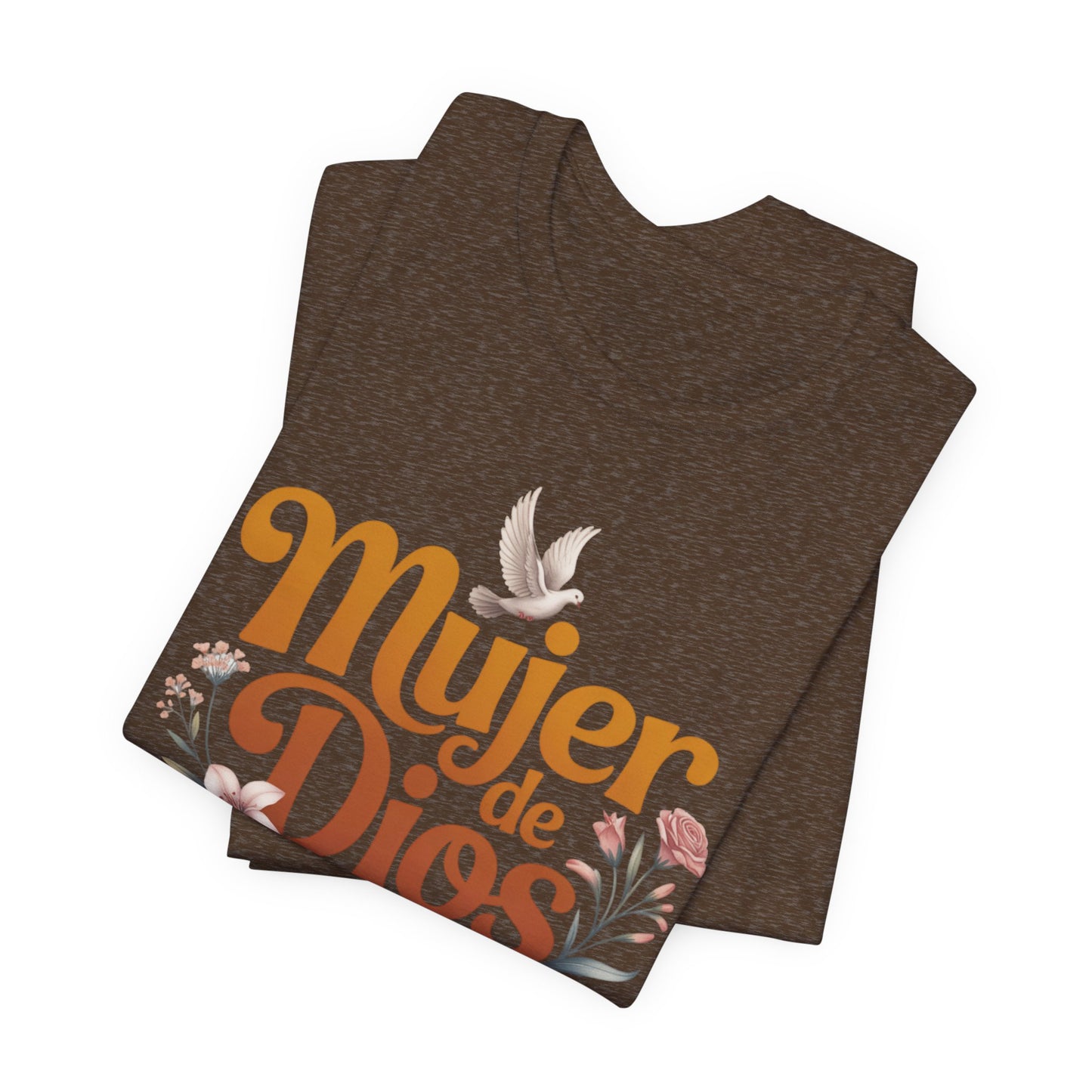 Mujer de Dios T-Shirt - Faith Based Latina Tee - Christian Spanish Gift - Catholic Blessed Mujer Shirt