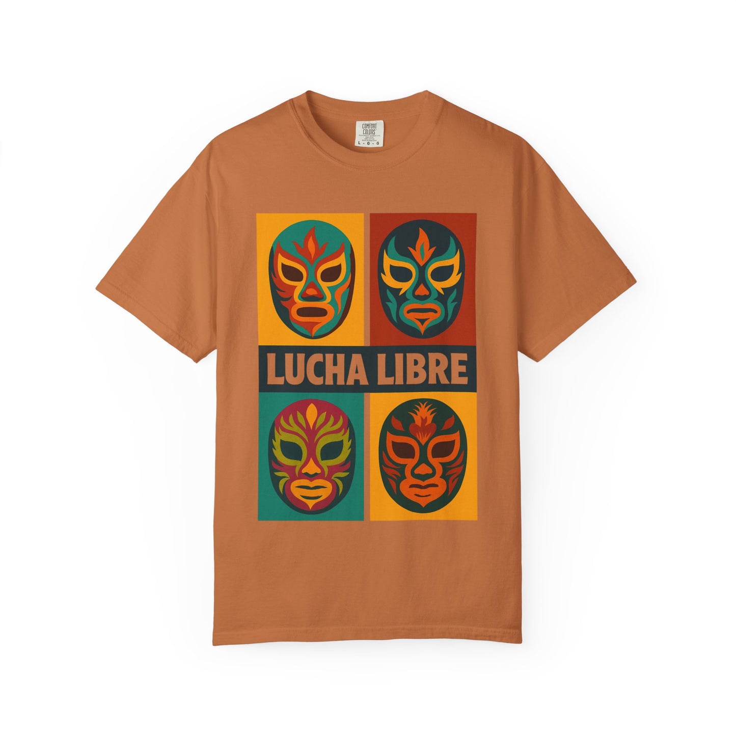 Colorful Luchador T-Shirt, Mexican Wrestling Tee, Lucha Libre Shirt, Unisex Top, Cinco de Mayo Gift, Festival Apparel