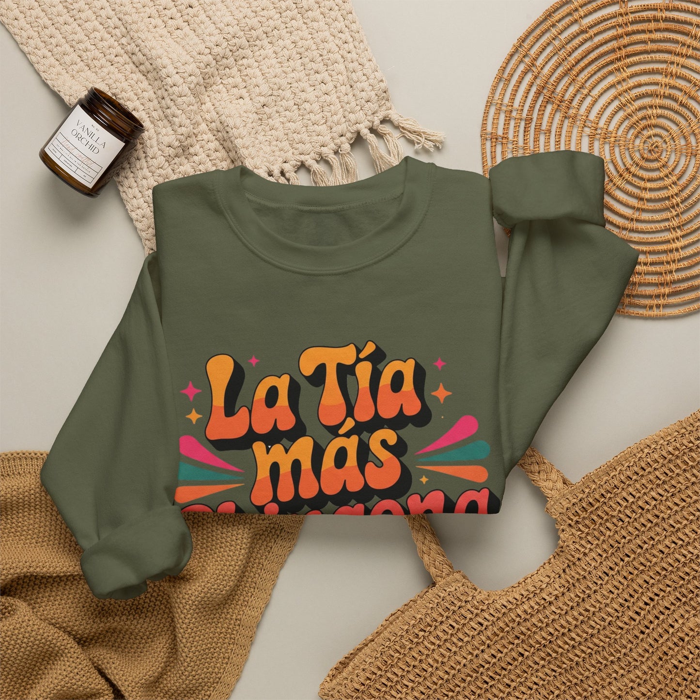 Tia Sweatshirt - Best Tia Ever Regalo Gift - Proud Tia Vida Pullover - Latino Family Gift - Mi Tia Favorita Sweater
