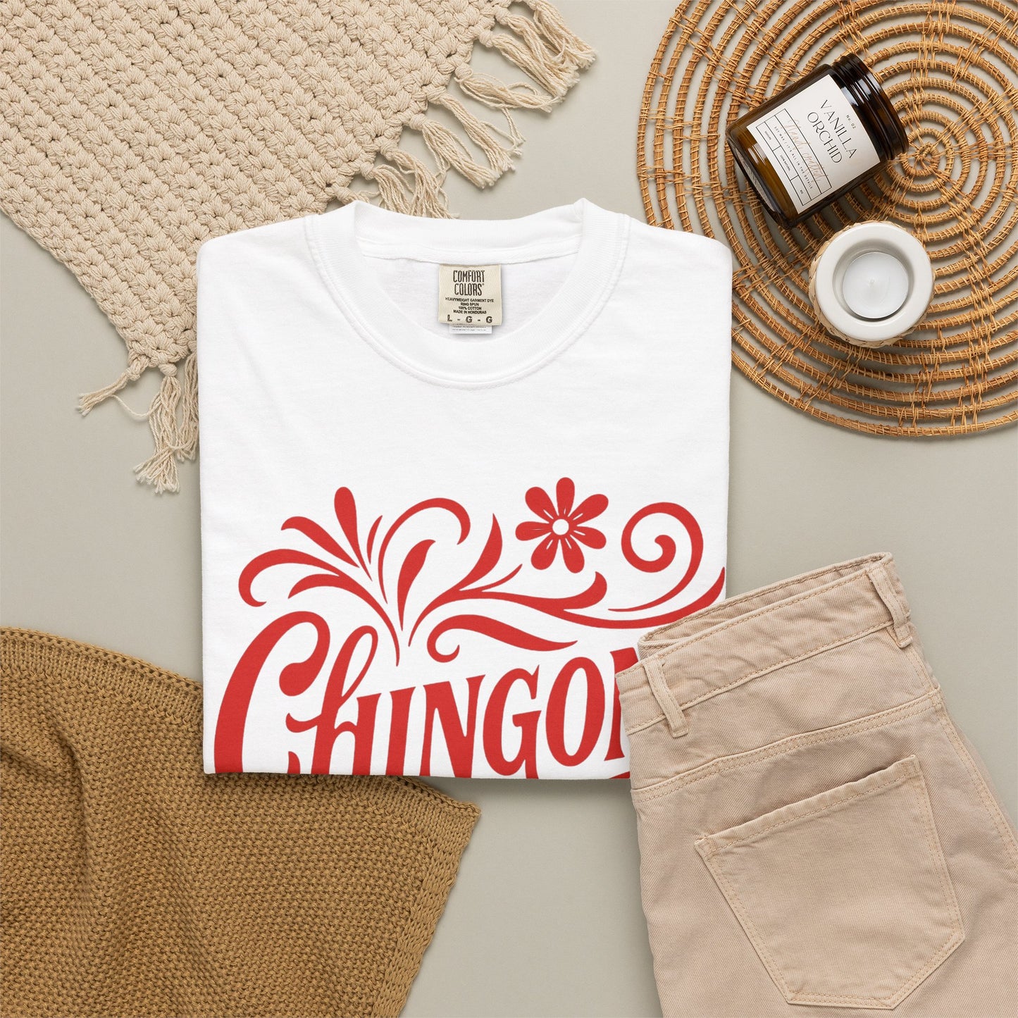 Red Floral Chingona Shirt | Soy Chingona T-Shirt | Latina Empowerment | Mexican Pride Tee | Latina Gift | Latina Owned Shop