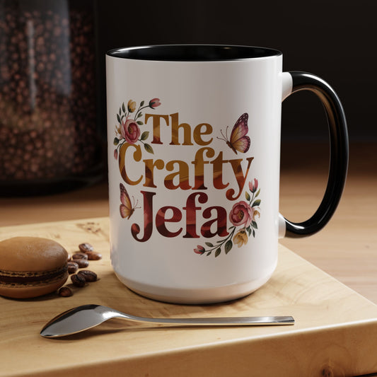 The Crafty Jefa Mug — Latina Boss Lady Coffee Cup