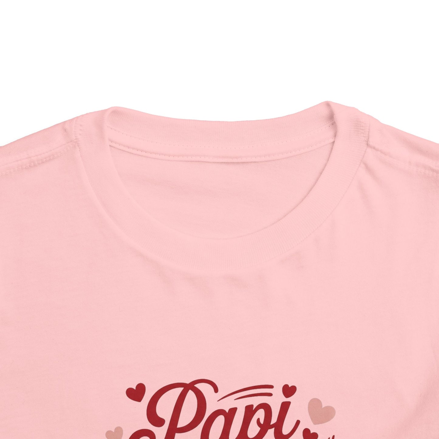 Papi is my Valentine Toddler Short Sleeve Tee