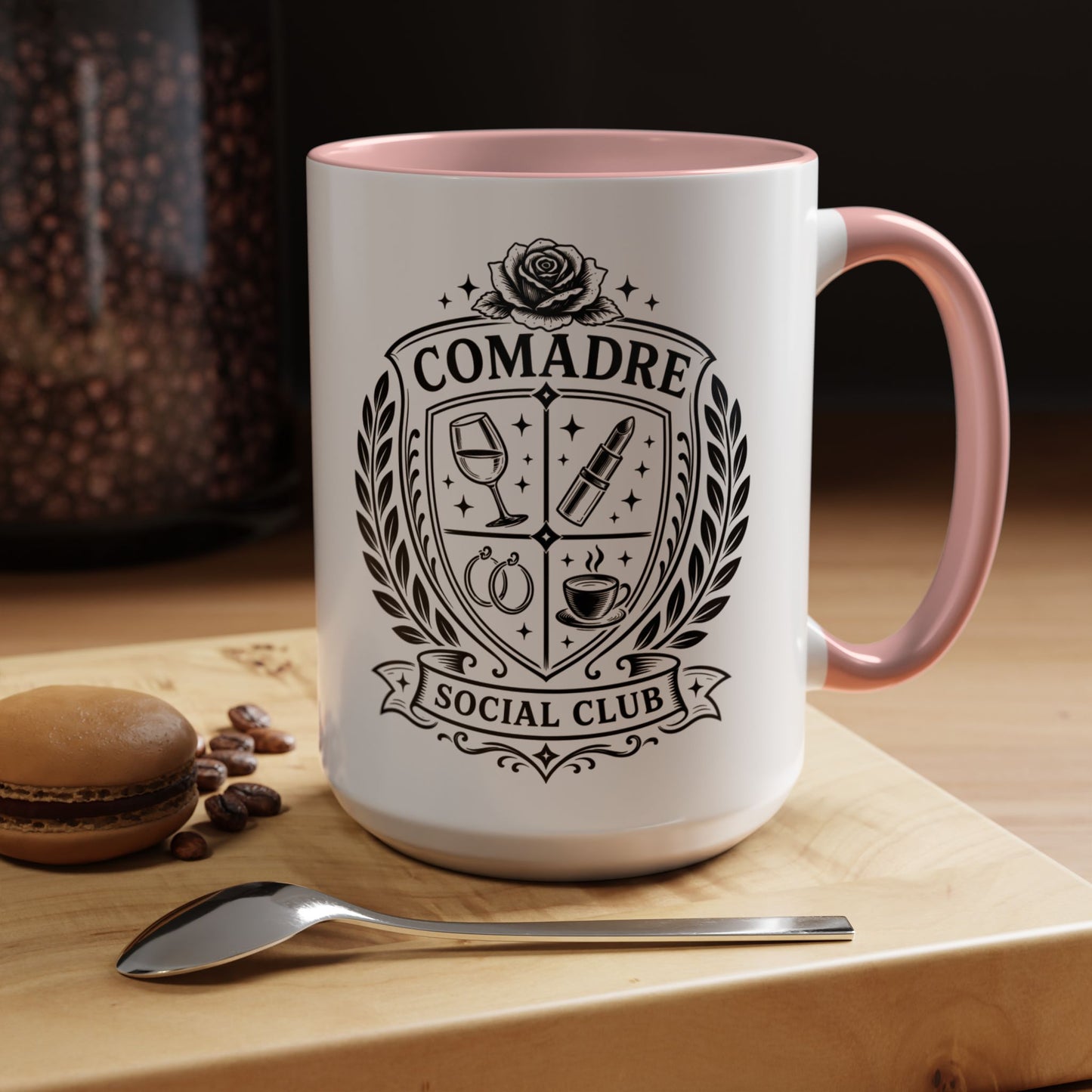 Comadre Club Energy Mug - Latina Gift for Her - Regalos Para Mujer - Spanish Coffee Cup - Friendship Gift