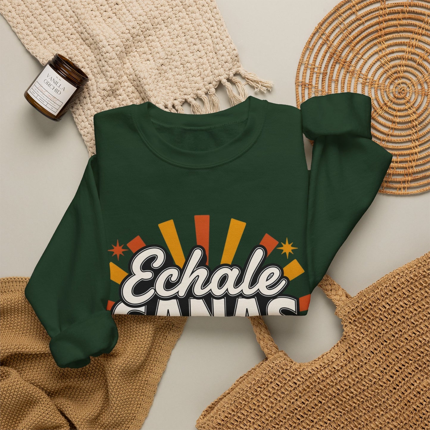 Echale Ganas Sweatshirt - Latina Pride Gift - Spanish Motivational Pullover - Regalos Para Mujer - Latina Power Hoodie