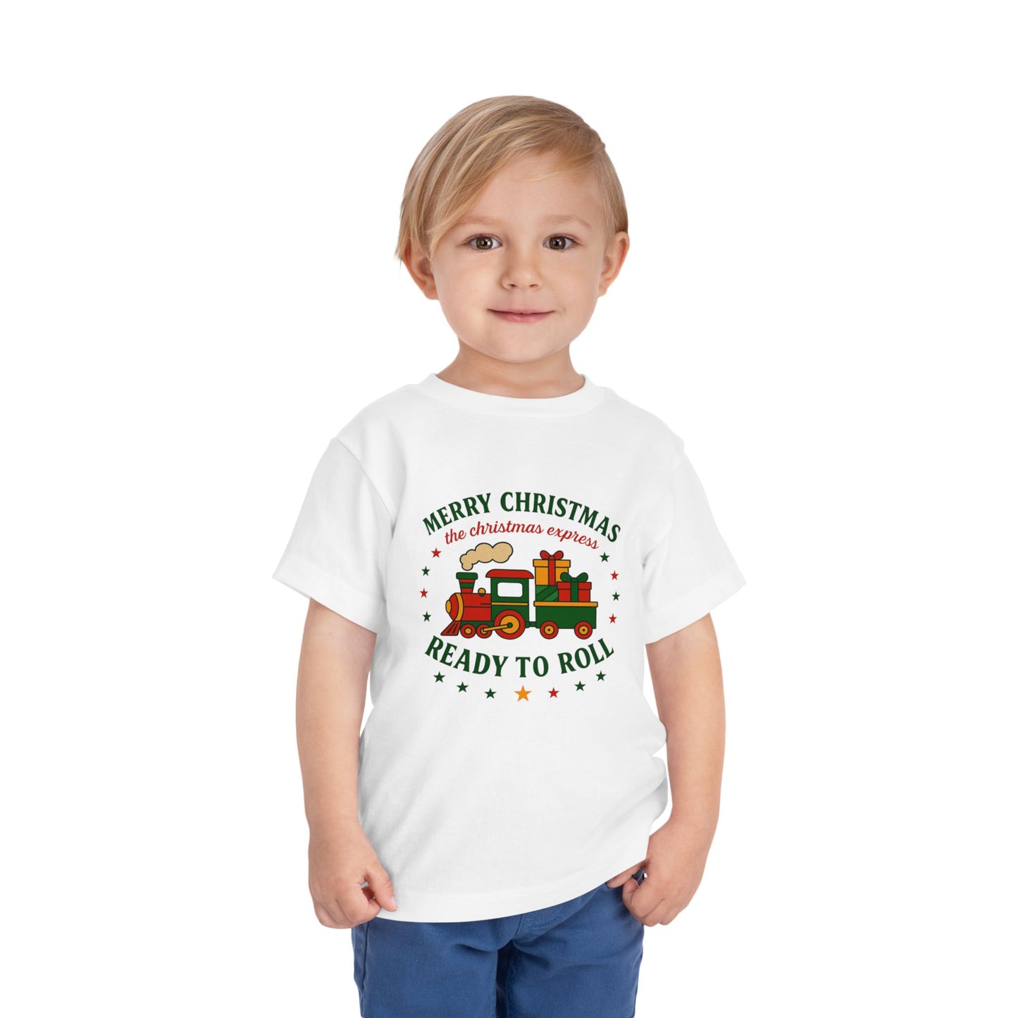 Christmas Train Toddler Short Sleeve Tee