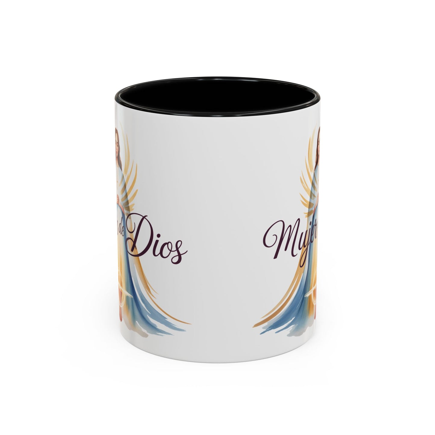 Mujer de Dios Mug - Spanish Faith Coffee Cup Gift for Christian Latina Woman - Catholic Religious Regalo Cristiano